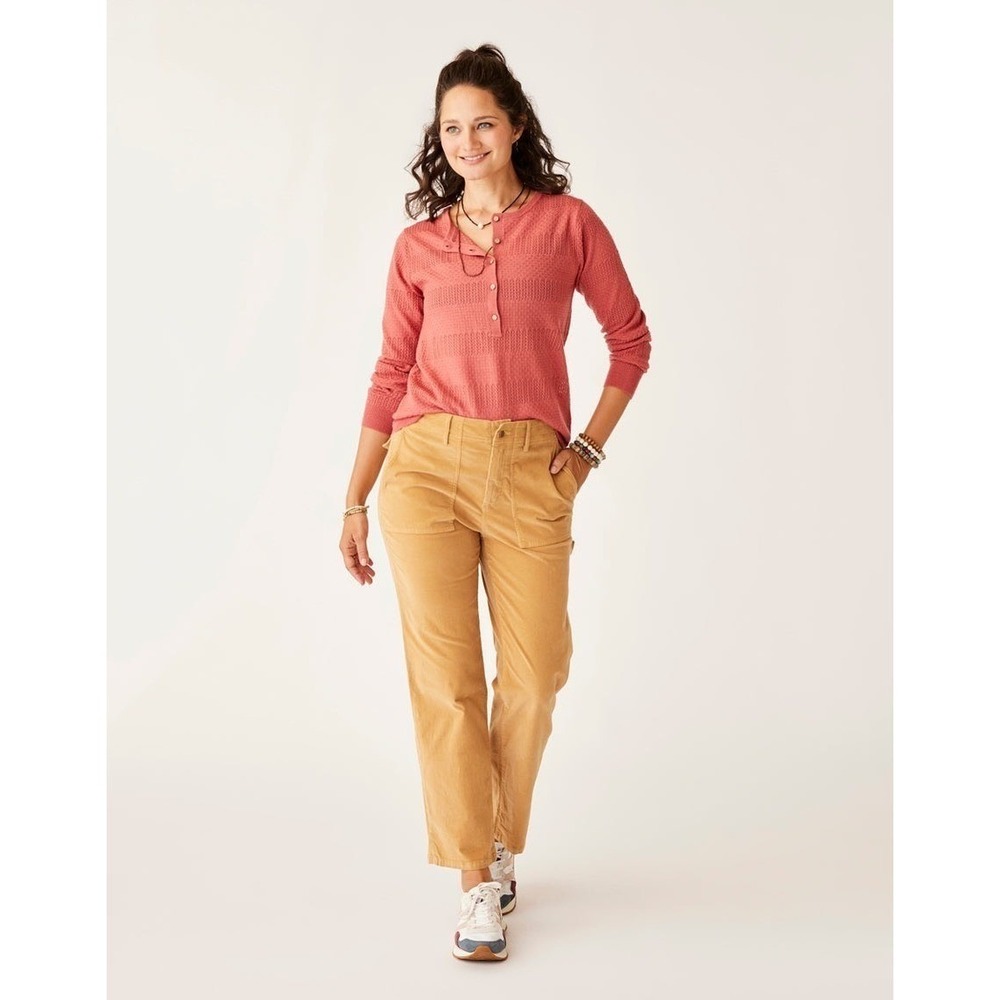 NWT Carve Designs Women's Corey Butter Pants - Size 12 - Camel